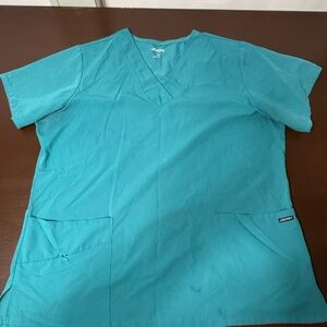 Jockey Teal V-Neck Women's Scrub Top